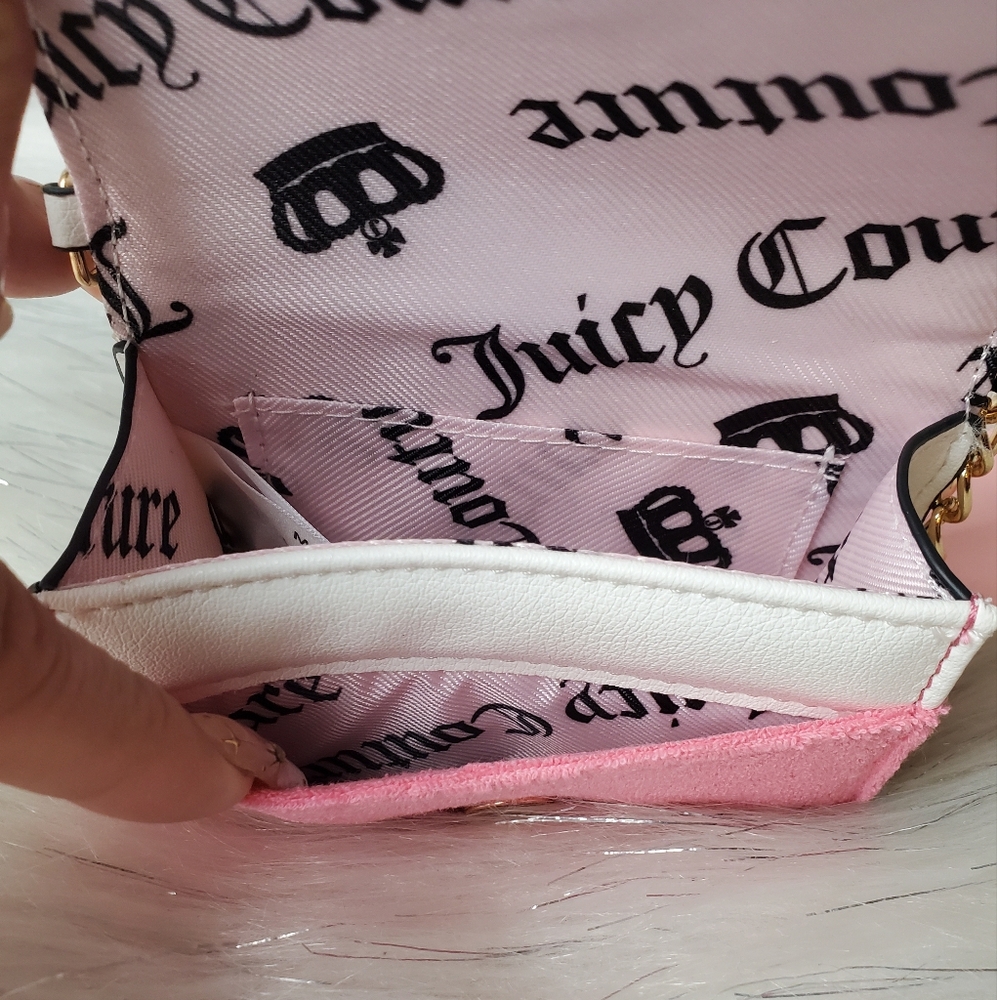 JUICY COUTURE Pink Lemonade Sweet Juicy Pearl Handle Card Wallet - Picture 4 of 8